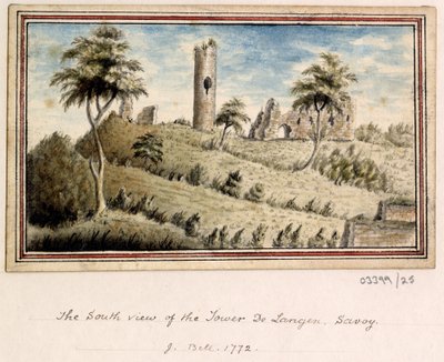 Bir dizi eskiz, Büyük Britanya, Kıta ve Amerika 1772-1778'deki görünümler (suluboya) by British School