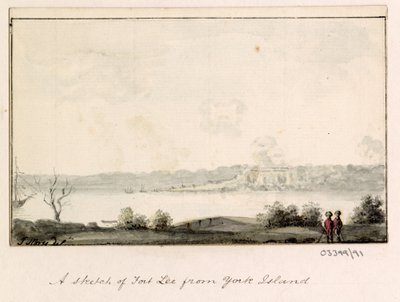 Bir dizi eskiz, Büyük Britanya, Kıta ve Amerika 1772-1778'deki görünümler (suluboya) by British School