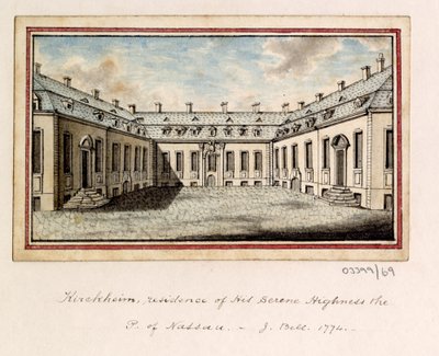 Bir dizi eskiz, Büyük Britanya, Kıta ve Amerika 1772-1778'deki görünümler (suluboya) by British School