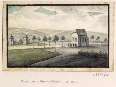 Bir dizi eskiz, Büyük Britanya, Kıta ve Amerika 1772-1778'deki görünümler (suluboya) by British School