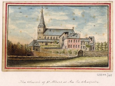 Bir dizi eskiz, Büyük Britanya, Kıta ve Amerika 1772-1778'deki görünümler (suluboya) by British School