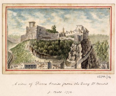 Bir dizi eskiz, Büyük Britanya, Kıta ve Amerika 1772-1778'deki görünümler (suluboya) by British School