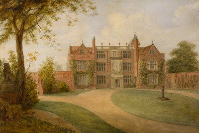 Castle Bromwich Hall, Warwickshire, c.1850-1900 (tuval üzerine yağlı boya) by British School