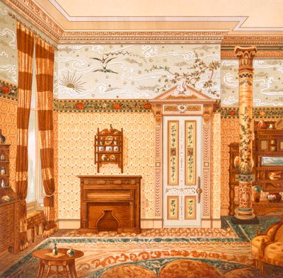Estetik bir iç mekan için tasarım, 1880