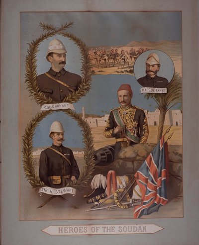 Soudan 1885 Kahramanları (chromolitho) by British School