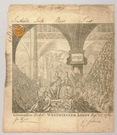 George Bickham tarafından oyulmuş, Westminster Abbey