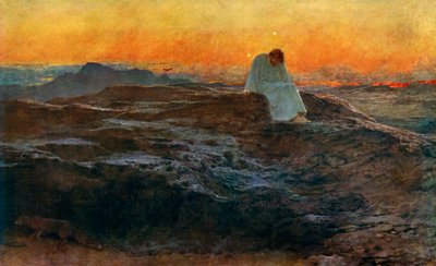 Vahşi Doğada İsa, 1898, 1912. by Briton Riviere