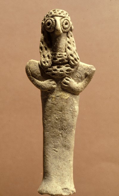 Aşera heykelciği, Kenanlı, MÖ 999-600 (kil) by Bronze Age