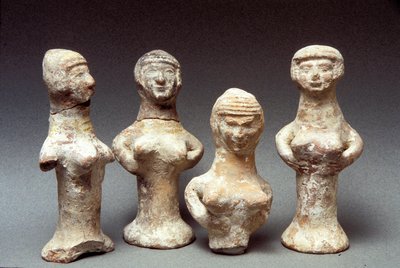 Aşera, Kenan, MÖ 999-600 heykelcikleri (kil) by Bronze Age