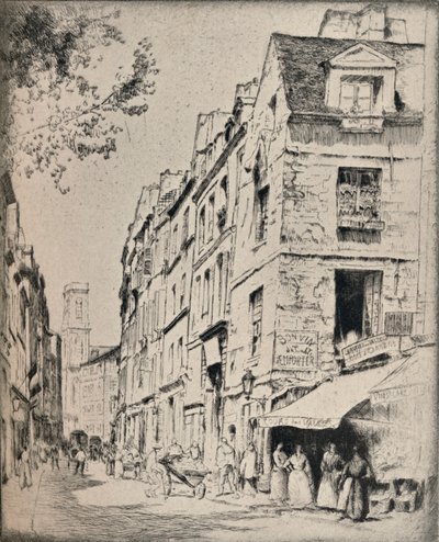 Halles Avlusu, Rue St Jacques, 1915 by Bror Julius Olsson Nordfeldt