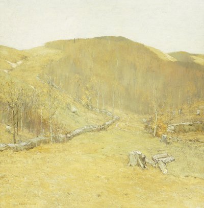 Tepeler, c.1910 (tuval üzerine yağlı boya) by Bruce Crane