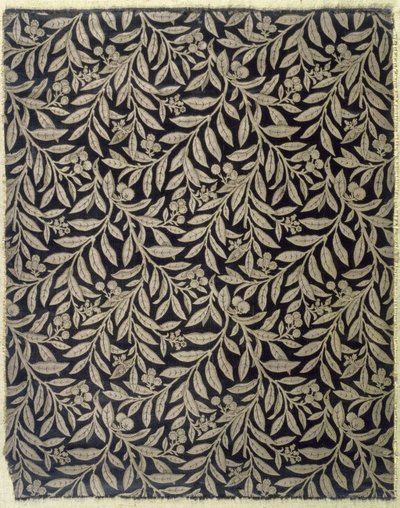 Meyveler ve Yapraklar, Warner & Ramin tarafından yapılmıştır, c.1875 (dokuma ipek doku) by Bruce James Talbert