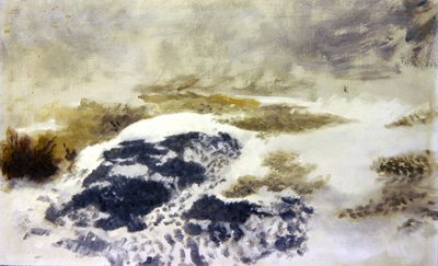 Karlı Bir Peyzaj - Bir Çalışma (tuval üzerine yağlı boya) by Bruno Andreas Liljefors
