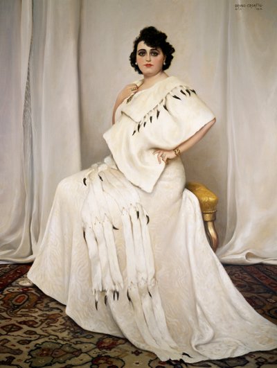Pietro Mascagni#39;nin sevgilisi Anna Lolli#39;nin (1888-1973) portresi, Bruno Croatto#39;nun tablosu (1875-1948) by Bruno Croatto