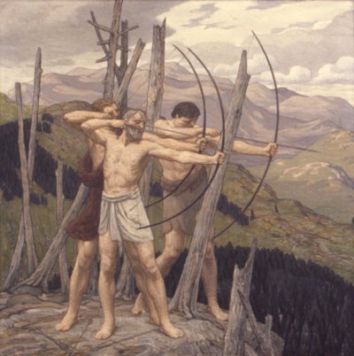 Okçular, 1917. by Bryson Burroughs
