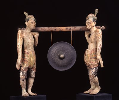 Gong, 19. yüzyıl sonu (ahşap ve metal) by Burmese School
