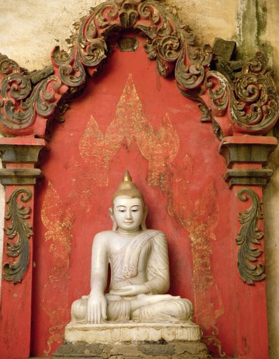 Meditasyonda Oturan Buda (kaymaktaşı) by Burmese School