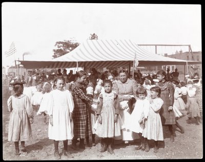 Hudson Bank Gymnasium and Playground, 53rd Street ve 11th Avenue, New York, 1898