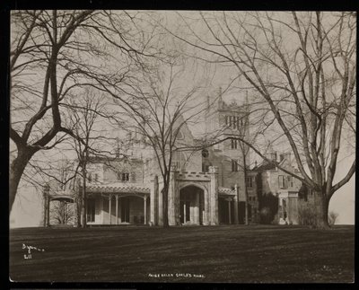 Helen Gould malikanesi (geç Jay Gould konutu) Tarrytown, New York, 1893-94 (gümüş jelatin baskı) by Byron Company
