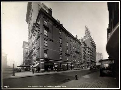 The Hotel Woodward, Broadway ve 55th Street, New York, 1920 (gümüş jelatin baskı) by Byron Company