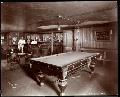 Janer's Pavilion Hotel'deki bar, Red Bank, New Jersey, 1903 (gümüş jelatin baskı) by Byron Company