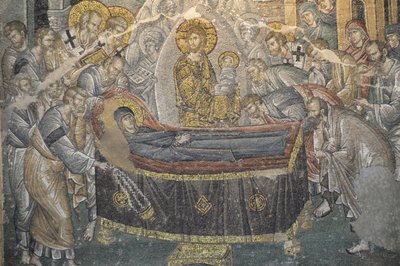 Fresco Saint Savior Chora kilisesinde (Kariye Camii), İstanbul, Türkiye by Byzantine