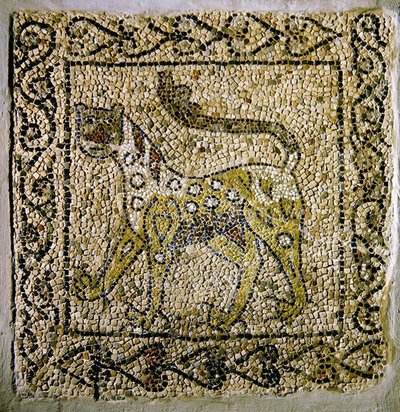 Benekli Panter, 1213 (mozaik) by Byzantine