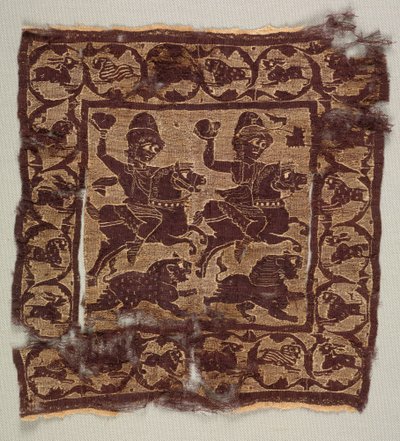 Bir tunikten dekoratif kare by Byzantine PeriodEgyptian
