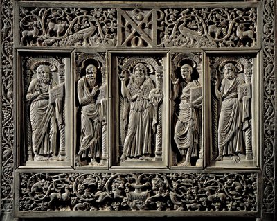 Bizans Sanatı: “” Vaftizci Yahya ve Dört Evangelist””, Ravenna Maximien