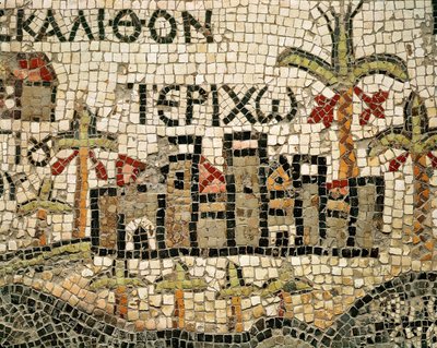 Eriha haritasından detay by Byzantine School