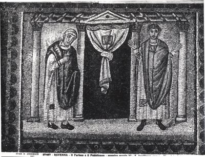 Ferisi ve Vergi Görevlisi Mesel (mozaik) by Byzantine School