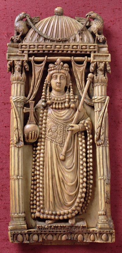 Bir İmparatoriçe kabartma oymacılığı, MS 500 dolayları by Byzantine School
