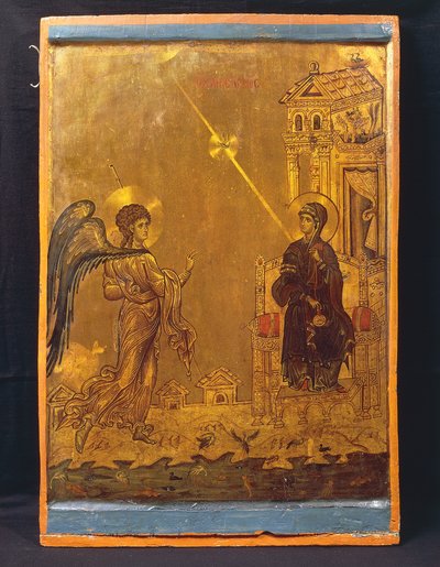 Müjde (panelde tempera) by Byzantine School