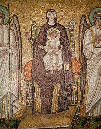 Bizans bakire (Mozaik detayı, 6. yy) by Byzantine School
