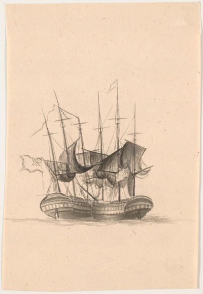 iki İngiliz savaş gemisi by C.A. Lorentzen