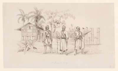 Atchinean birlikleri (nesne üzerindeki başlık) by C.D. Wulf (attributed to)