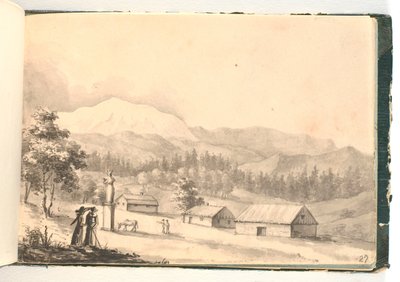 Profilde duran bir adam tarafından çizik by C.F. Zeuthen