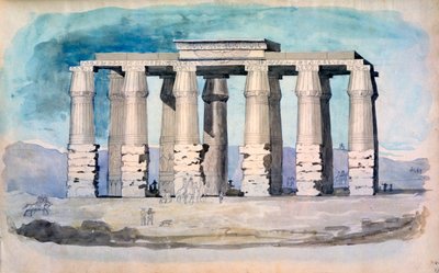 Antik Mısır tapınağı, Mısır, 19. yüzyıl by CH Smith