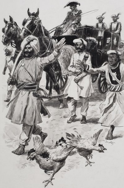 Doğu Hindistan Şirketi (kağıt üzerine guaj) by C.L. Doughty