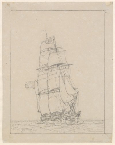 Bir Brig by Christoffer Wilhelm Eckersberg