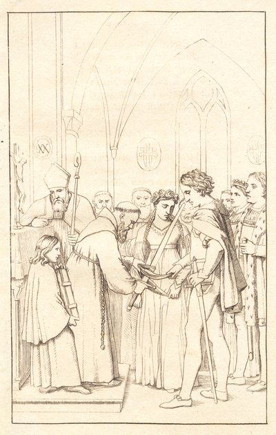 Axel ve Valborg. 3. Perde by Christoffer Wilhelm Eckersberg