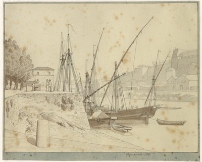 Porta de Lapa Grande, Roma by Christoffer Wilhelm Eckersberg