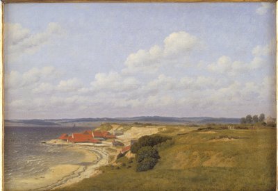 Flensburg Fiord tarafından Renbjærg Çini İşleri by Christoffer Wilhelm Eckersberg