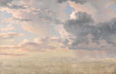 Ses Üzerindeki Bulutların İncelenmesi by Christoffer Wilhelm Eckersberg