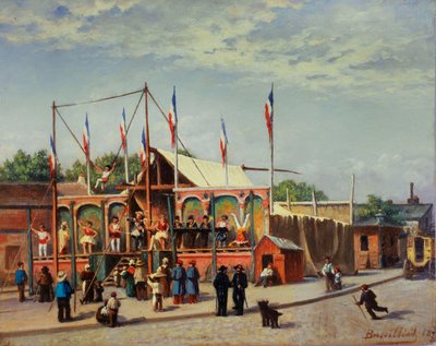 Güreşçi Dubois#39;nin Çerçevesi, boulevard de la Villette by C. Bussilliet