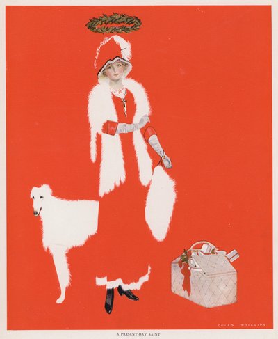 Coles Phillips Kızı, Günümüzün Azizi (renkli taş) by C. Coles Phillips