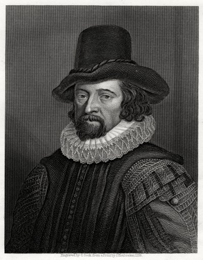 Francis Bacon, Vikont St Albans, İngiliz filozof, bilim adamı ve devlet adamı, 19. yüzyıl by C. Cook