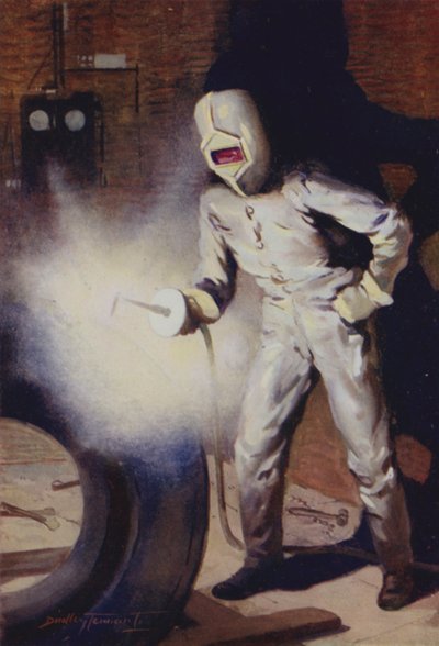 Ark kaynağı (renkli lito) by C. Dudley (after) Tennant