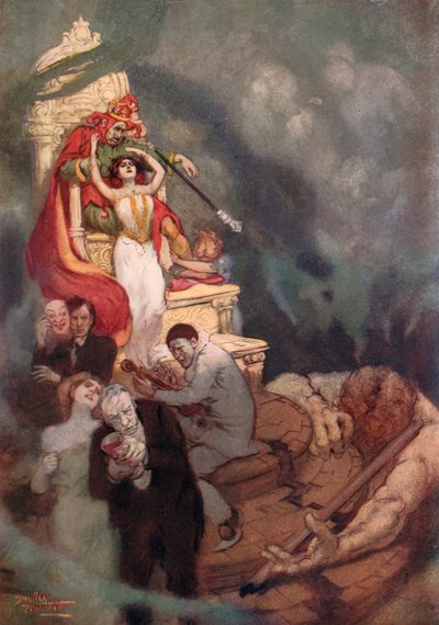 Emeğin Ölümü (renkli lito) by C. Dudley (after) Tennant