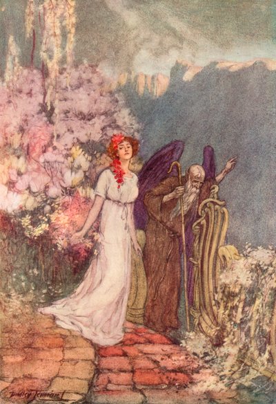 Kayıp Bahçe (renkli lito) by C. Dudley (after) Tennant